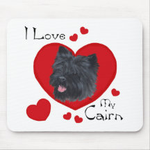I Love My Cairn Terrier Mousepad