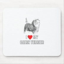 I Love My Cairn Terrier Mousepad