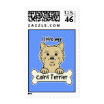 I Love My Cairn Terrier Postage Stamps