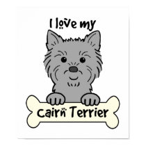 I Love My Cairn Terrier posters