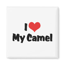 I Love My Camel Fridge Magnet