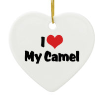 I Love My Camel Ornament