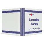 I Love My Campolina Horses (Multiple Horses) Vinyl Binders