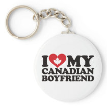 I Love My Canadian Boyfriend Keychain