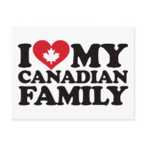 I Love My Canadian Family postcards by visualnewbie I Love My Canadian Family postcards
