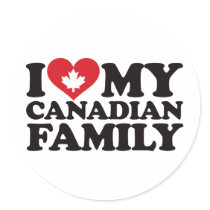 I Love My Canadian Family stickers by visualnewbie I Love My Canadian Family stickers