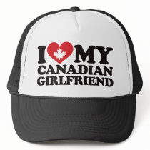 I Love My Canadian Girlfriend Mesh Hat