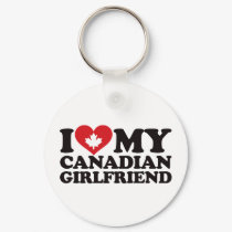I Love My Canadian Girlfriend keychains