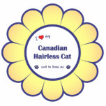 I Love My Canadian Hairless Cat (Male Cat) Cut Out