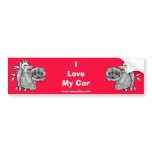 I Love My Car Bumper Sticker
