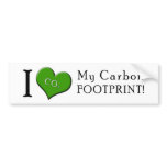 I love my carbon footprint bumper stickers