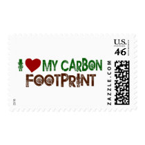 I Love My Carbon Footprint Stamp