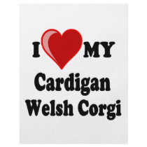 I Love My Cardigan Welsh Corgi Dog Lover Gifts flyers