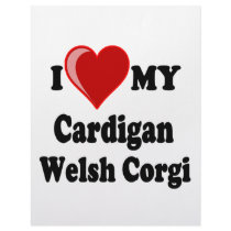 I Love My Cardigan Welsh Corgi Dog Lover Gifts letterhead