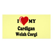 I Love My Cardigan Welsh Corgi Dog Lover Gifts photo cards