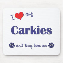 I Love My Carkies (Multiple Dogs) mousepads