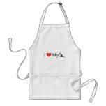I Love My Cat aprons