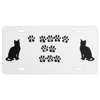 Kitty Cat License Plates | Zazzle