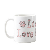 I LOVE MY CAT  MUG mugs