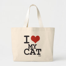 I love my cat tote bags
