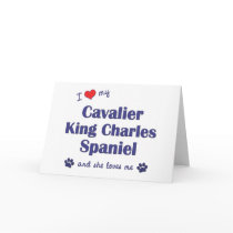 I Love My Cavalier King Charles (Female Dogs) cards