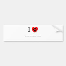 I LOVE MY CAVALIER KING CHARLES SPANIELS BUMPER STICKERS