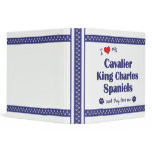 I Love My Cavalier King Charles Spaniels (Multi) binders