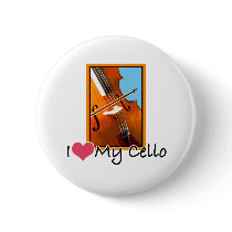 I Love My Cello buttons by evisionarts I Love My Cello buttons