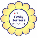 I Love My Cesky Terriers (Multiple Dogs) Photo Sculptures