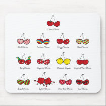 I Love My Cheeky Cherries! Mousepad by fat_fa_tin I Love My Cheeky Cherries! Mousepad