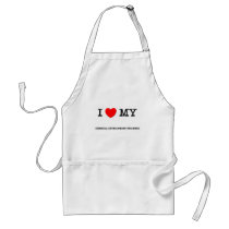 I Love My CHEMICAL DEVELOPMENT ENGINEER aprons by ilovemyshirt I Love My CHEMICAL DEVELOPMENT ENGINEER aprons