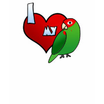 I Love my Cherry Headed Conure T Shirt