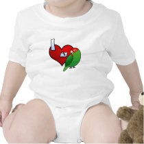 I Love my Cherry Headed Conure t-shirts