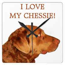 I Love My Chessie Wall Clock