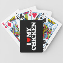 I LOVE MY CHICKEN BICYCLE CARD DECKS