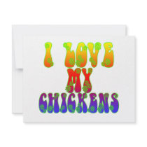 I Love My Chickens Invite