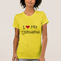 I Love My Chihuahua Dog Breed Lover Gifts Tshirt