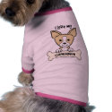 I Love My Chihuahua pet clothing by dogcartoons I Love My Chihuahua pet clothing