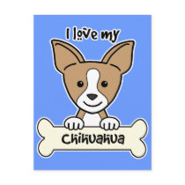 I Love My Chihuahua postcards by dogcartoons I Love My Chihuahua postcards