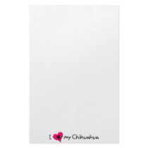 I Love my Chihuahua stationery by CroughsCorners I Love my Chihuahua stationery
