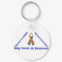 I love my child with autism - unique keychain desi