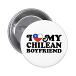I Love My Chilean Boyfriend Pinback Button