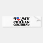 I Love My Chilean Girlfriend Bumper Sticker