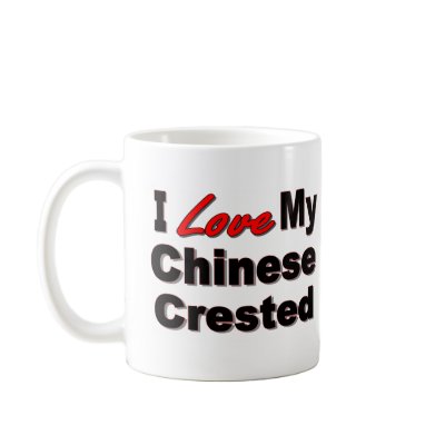 I Love My Chinese Crested 2 sided Coffee Mug by janbalaya