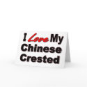 I Love My Chinese Crested Dog Blank Card by janbalaya I Love My Chinese Crested Dog Blank Card