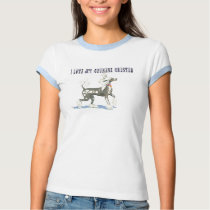 I Love My Chinese Crested Tee T Shirt
