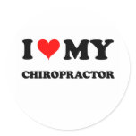 I Love My Chiropractor Sticker