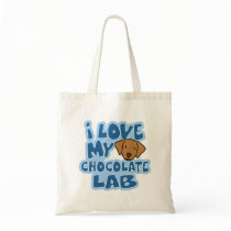 I Love My Chocolate Lab Bag