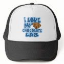 I Love My Chocolate Lab Hat