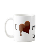 I Love my Chocolate Labrador mugs